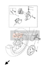 5MEF580T3000, Bremssattel Kompl.(L), Yamaha, 3